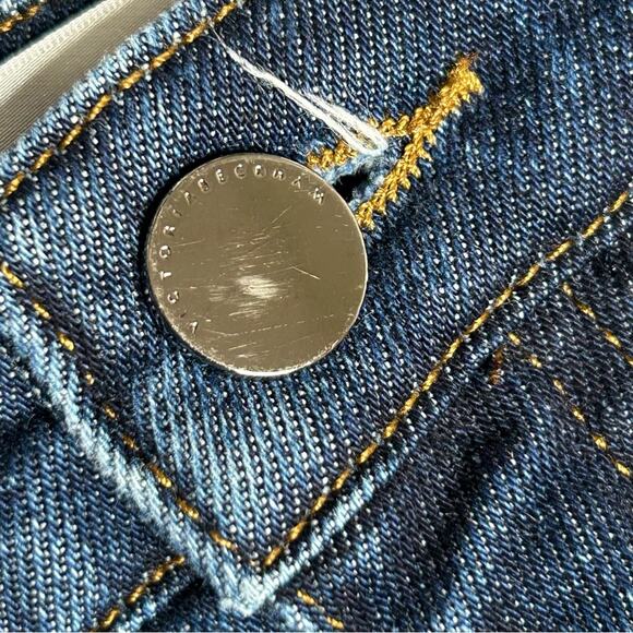 Victoria Beckham Denim Flare Leg Jeans Blue 7 Wash Size 31 - Picture 8 of 12